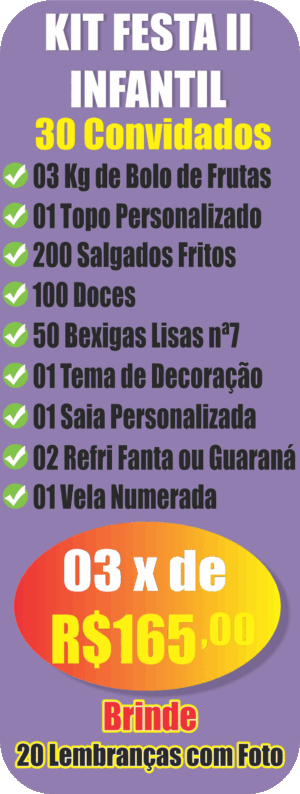KIT FESTA II infantil KIT FESTA II infantil